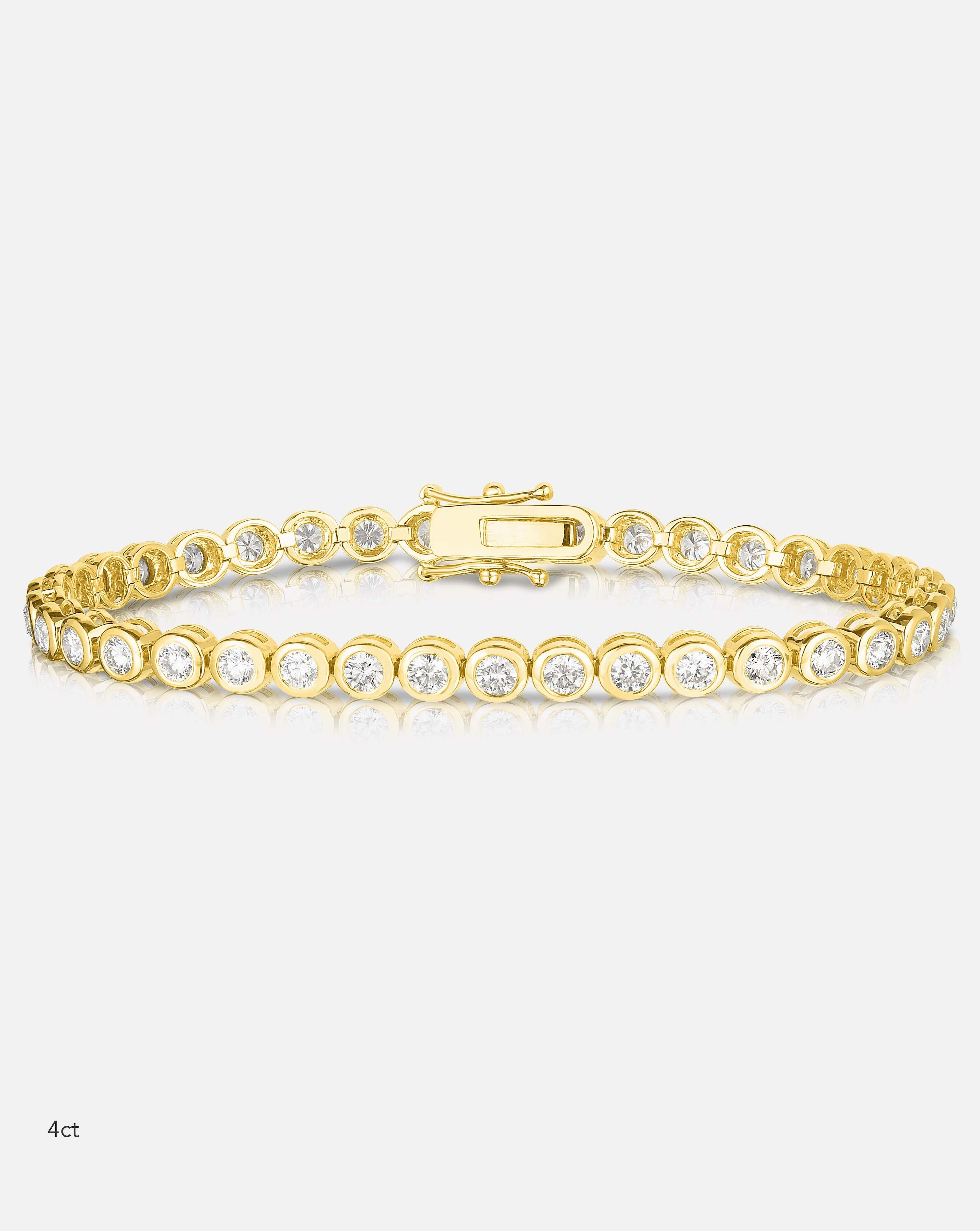 Bezel Classic Diamond Tennis Bracelet