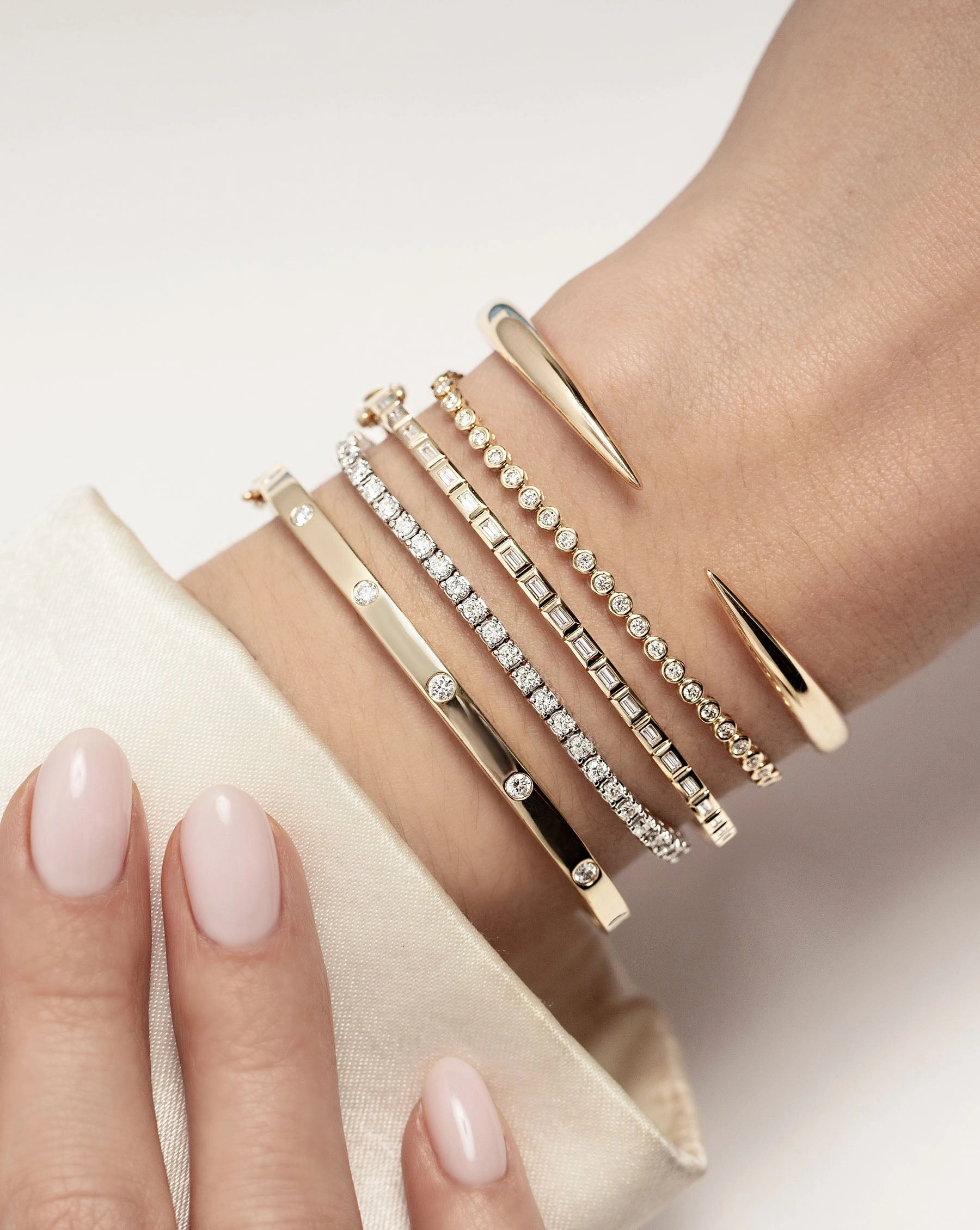 Bezel Mini Diamond Tennis Bracelet