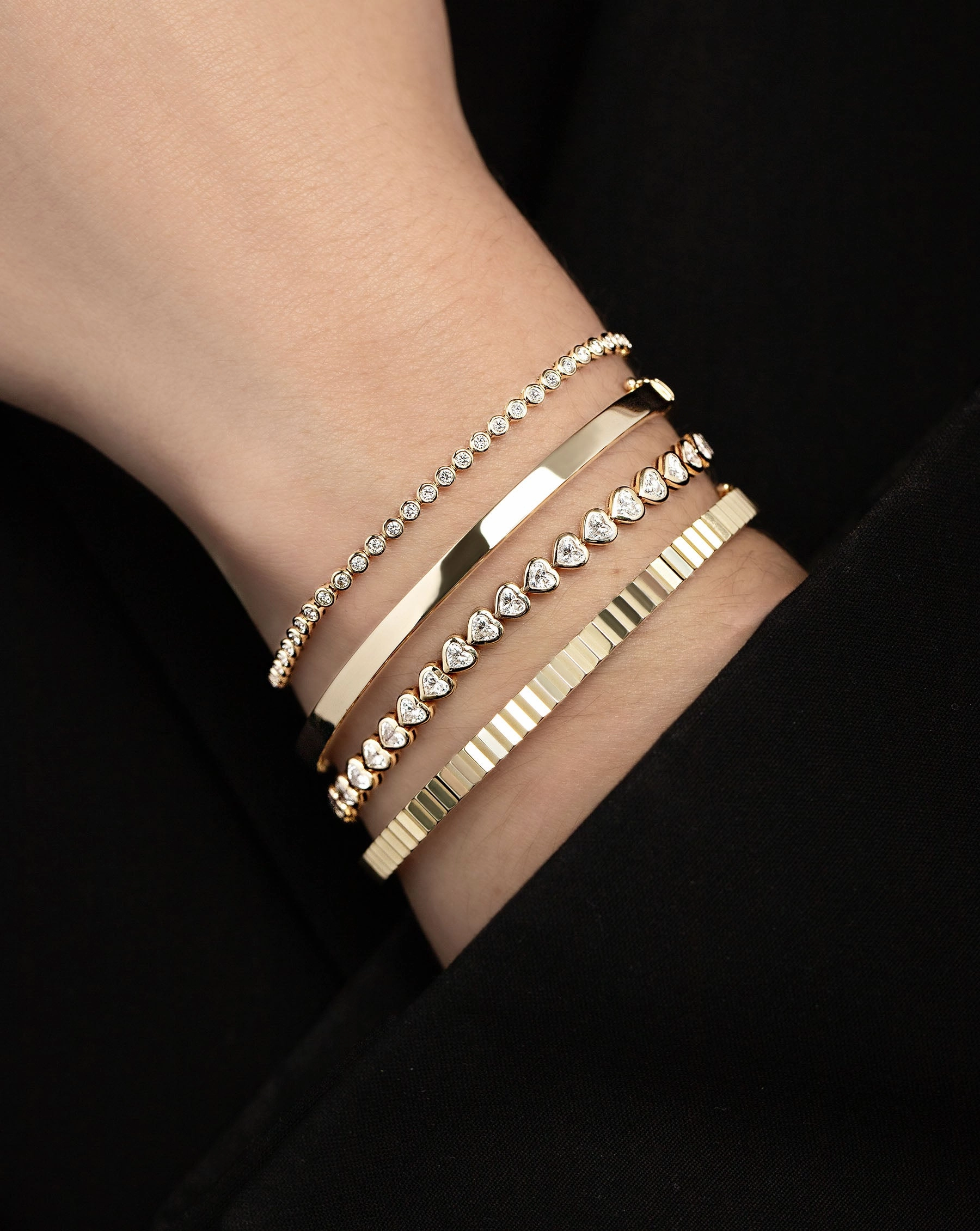 Bezel Mini Diamond Tennis Bracelet