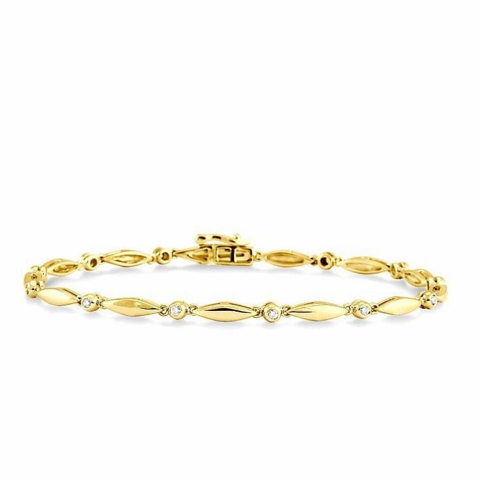 Boat Diamond Bracelet