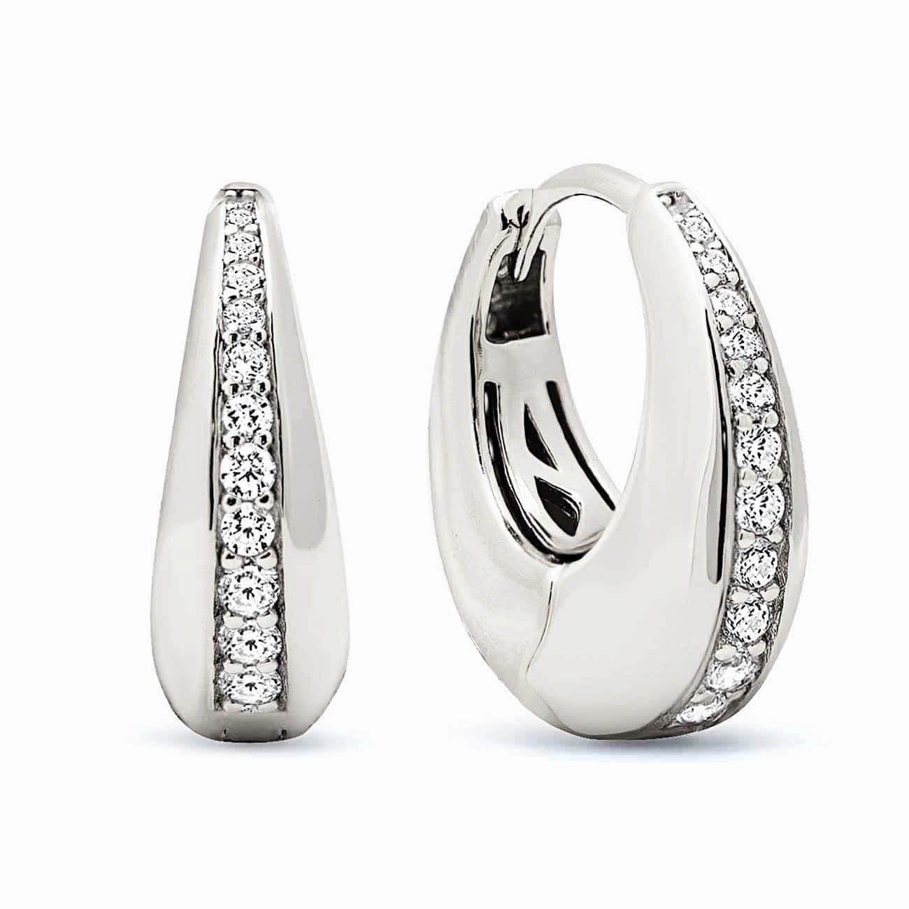 Bold Pav Inlay Hoops