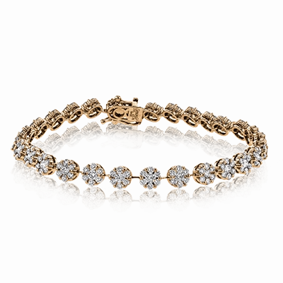 Bracelet in 18K Gold with Diamonds LB2193_WHITE_18K_X_YELLOW