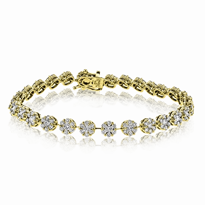 Bracelet in 18K Gold with Diamonds LB2193_WHITE_18K_X_YELLOW