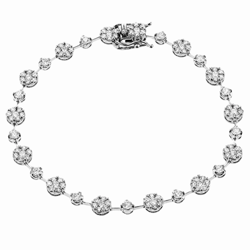 Bracelet in 18k Gold with Diamonds LB2252 WHITE 18K X WHITE