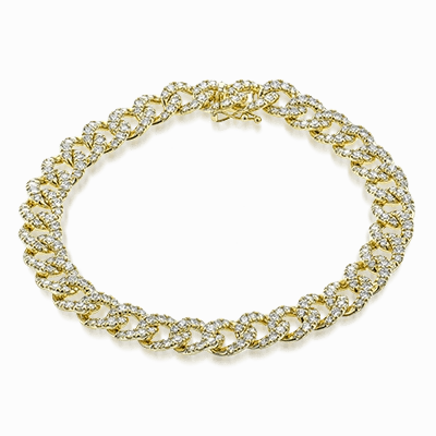 Bracelet in 18k Gold with Diamonds LB2397-A WHITE 18K X YELLOW