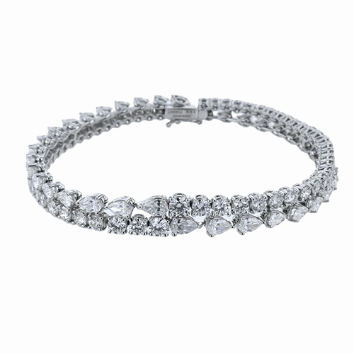 Bracelet in 18k Gold with Diamonds LB2473 WHITE 18K X WHITE