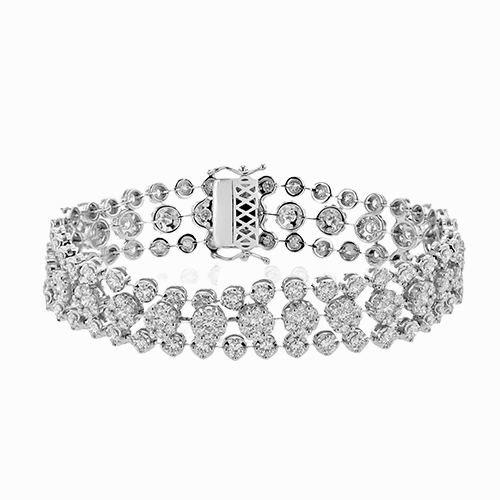 Bracelet in 18k Gold with Diamonds LB2498 WHITE 18K X WHITE