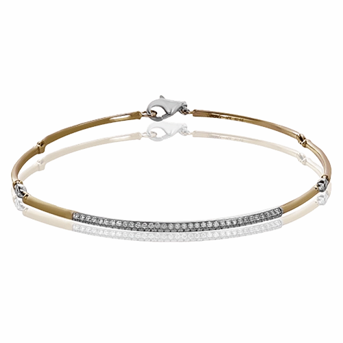 Bracelet in 18k Gold with Diamonds MB1572 WHITE 18K X