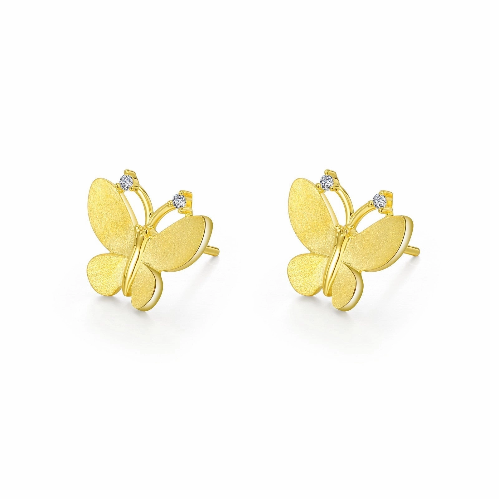 Butterfly Stud Earrings E0495CLG00