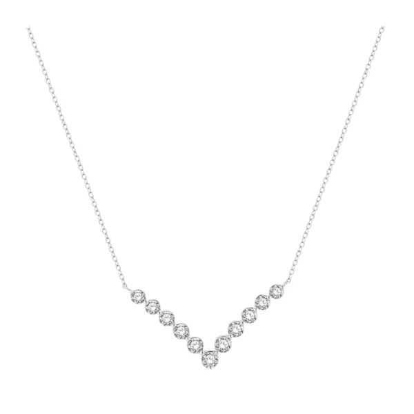 Chevron Diamond Necklace