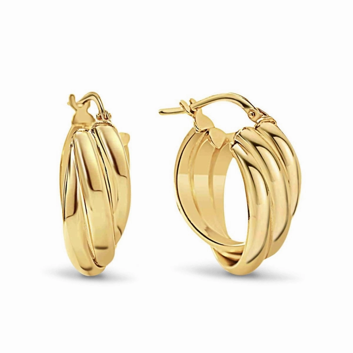 Chunky Twisted Hoops