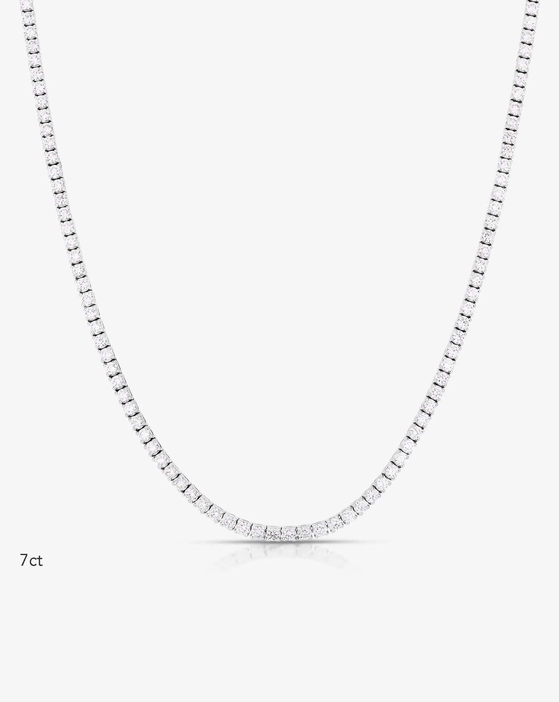Classic Lab Diamond Tennis Necklace