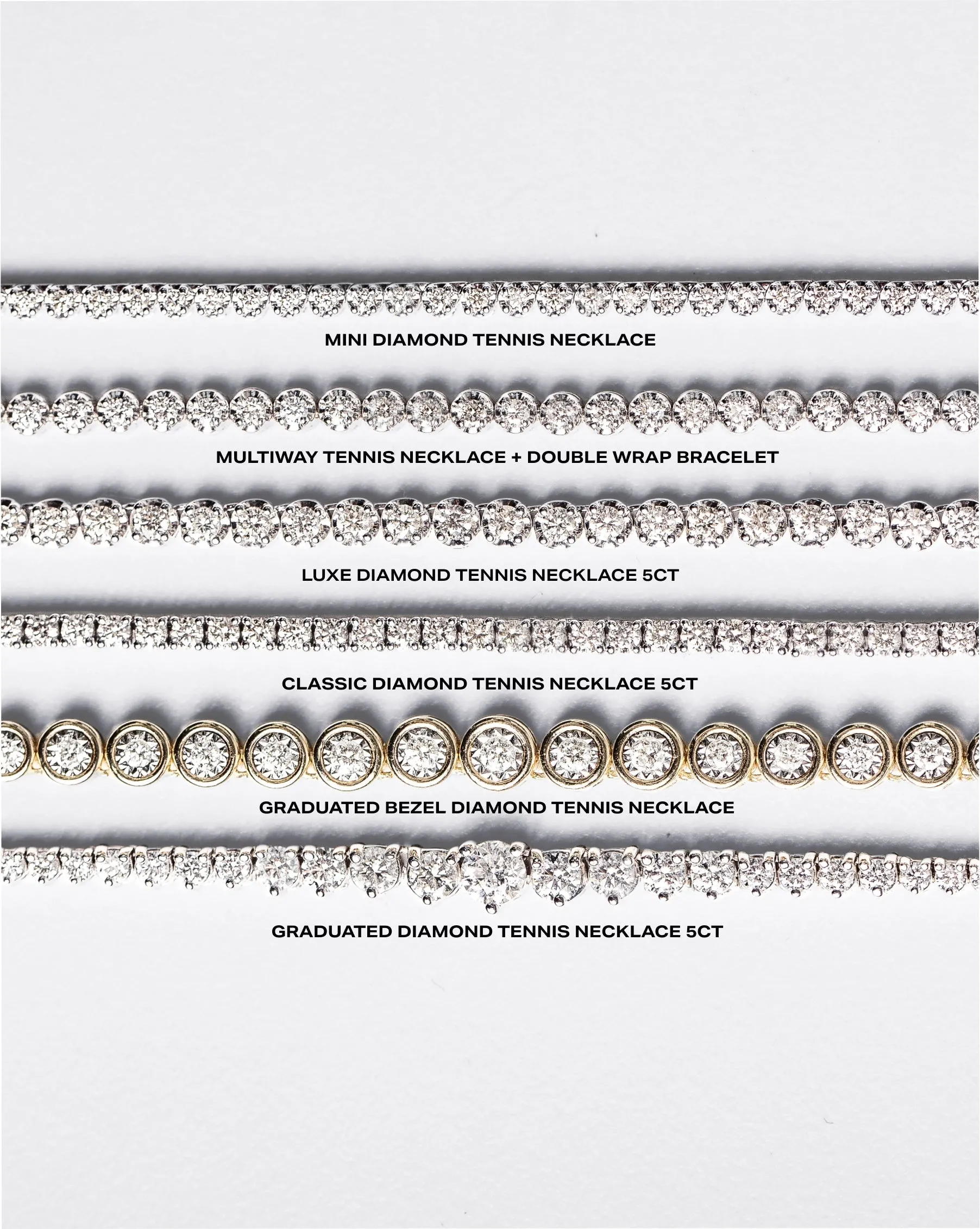Classic Lab Diamond Tennis Necklace