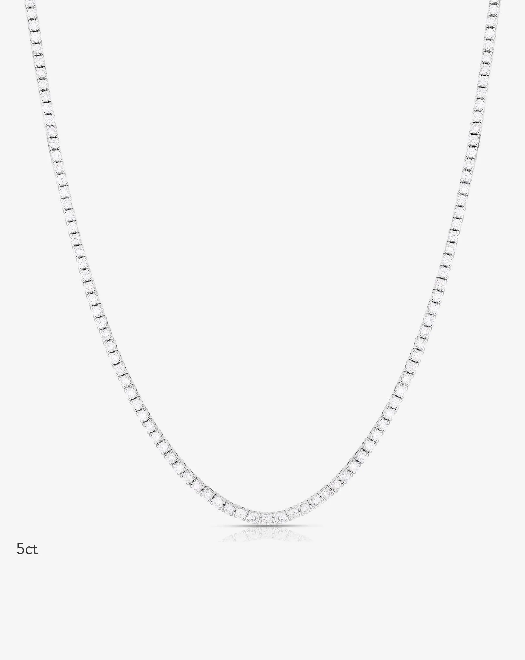 Classic Lab Diamond Tennis Necklace