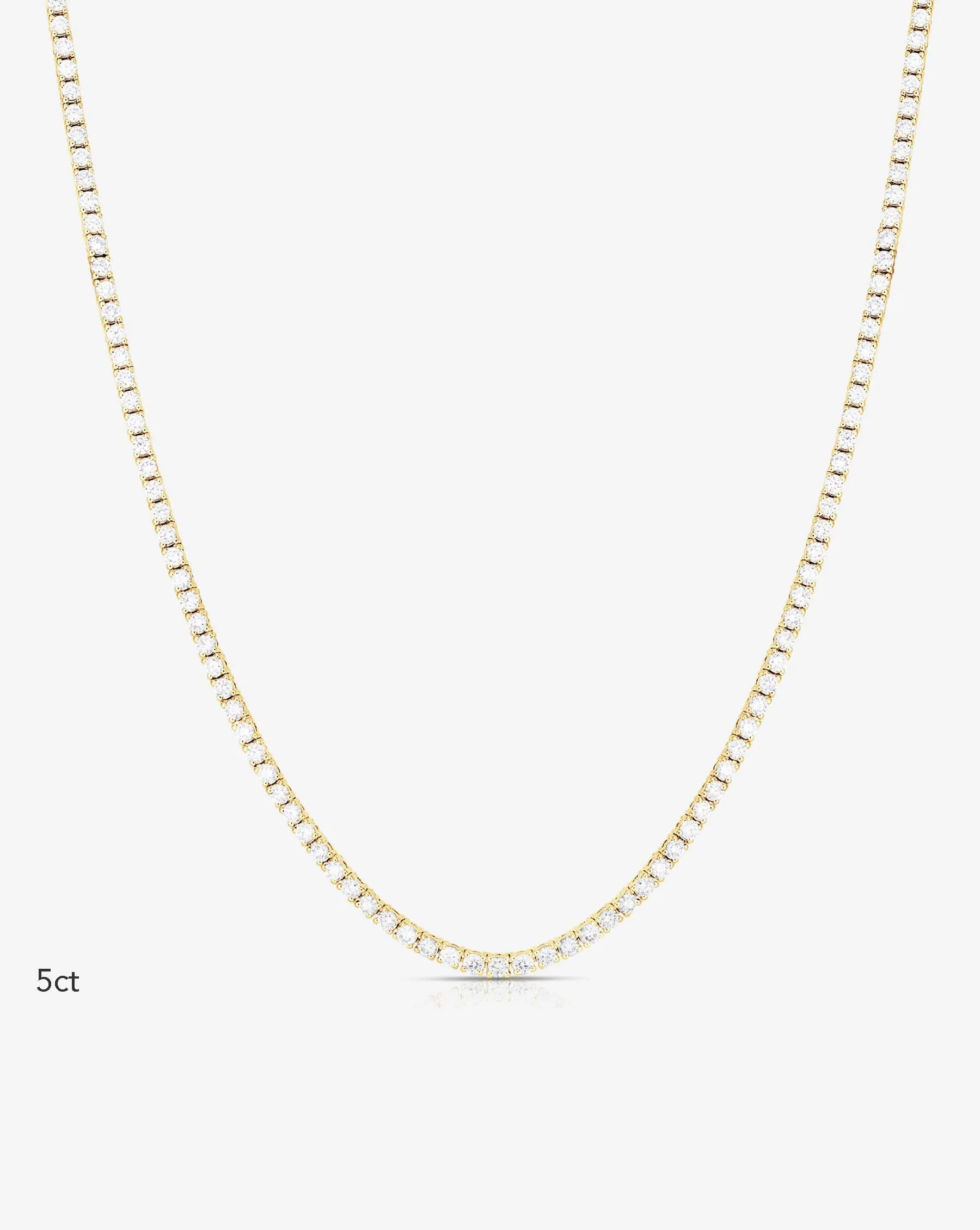 Classic Lab Diamond Tennis Necklace