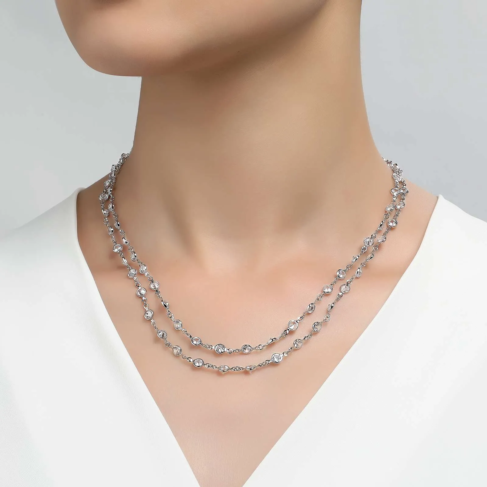 Classic Station Necklace N0009CLG16