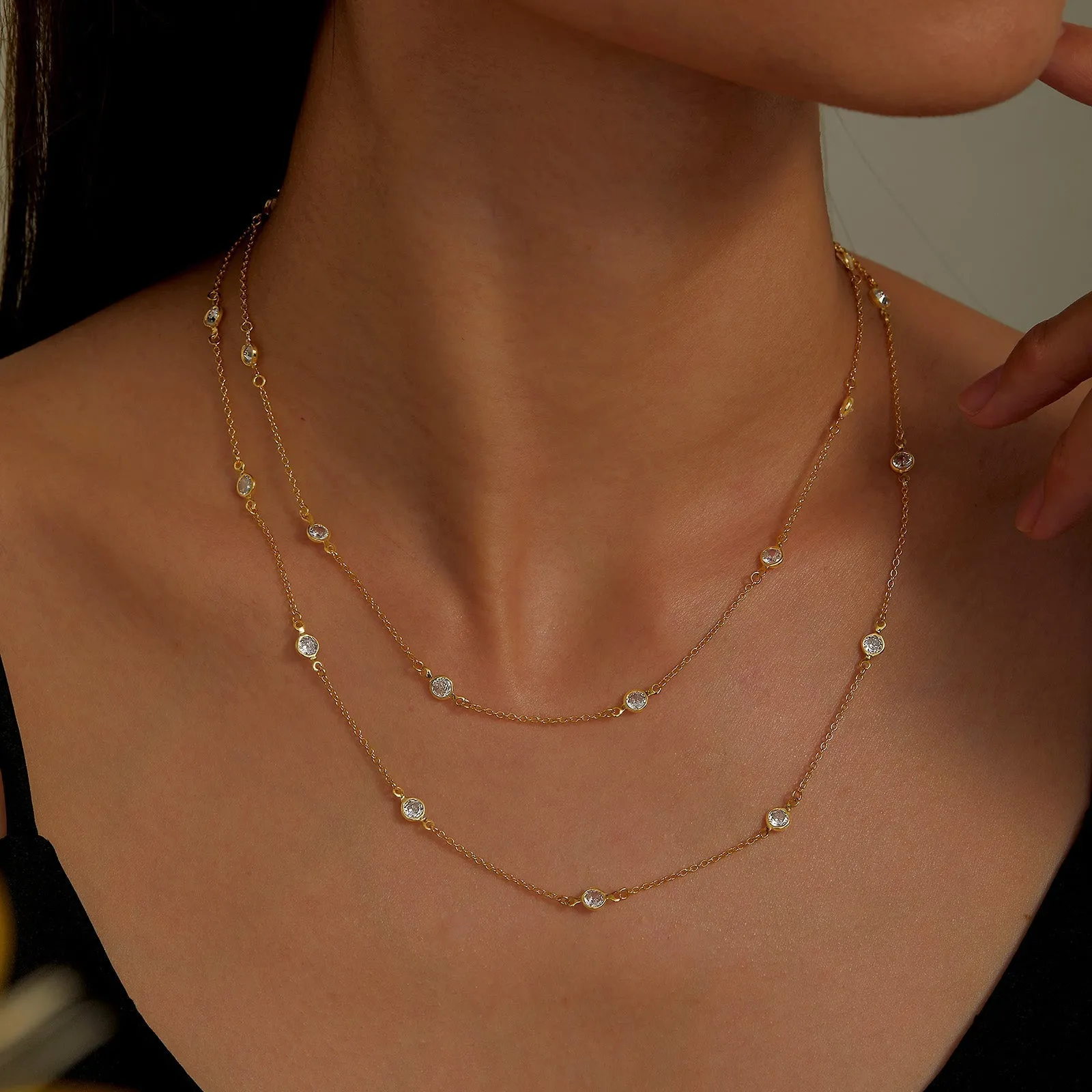 Classic Station Necklace N0016CLG36