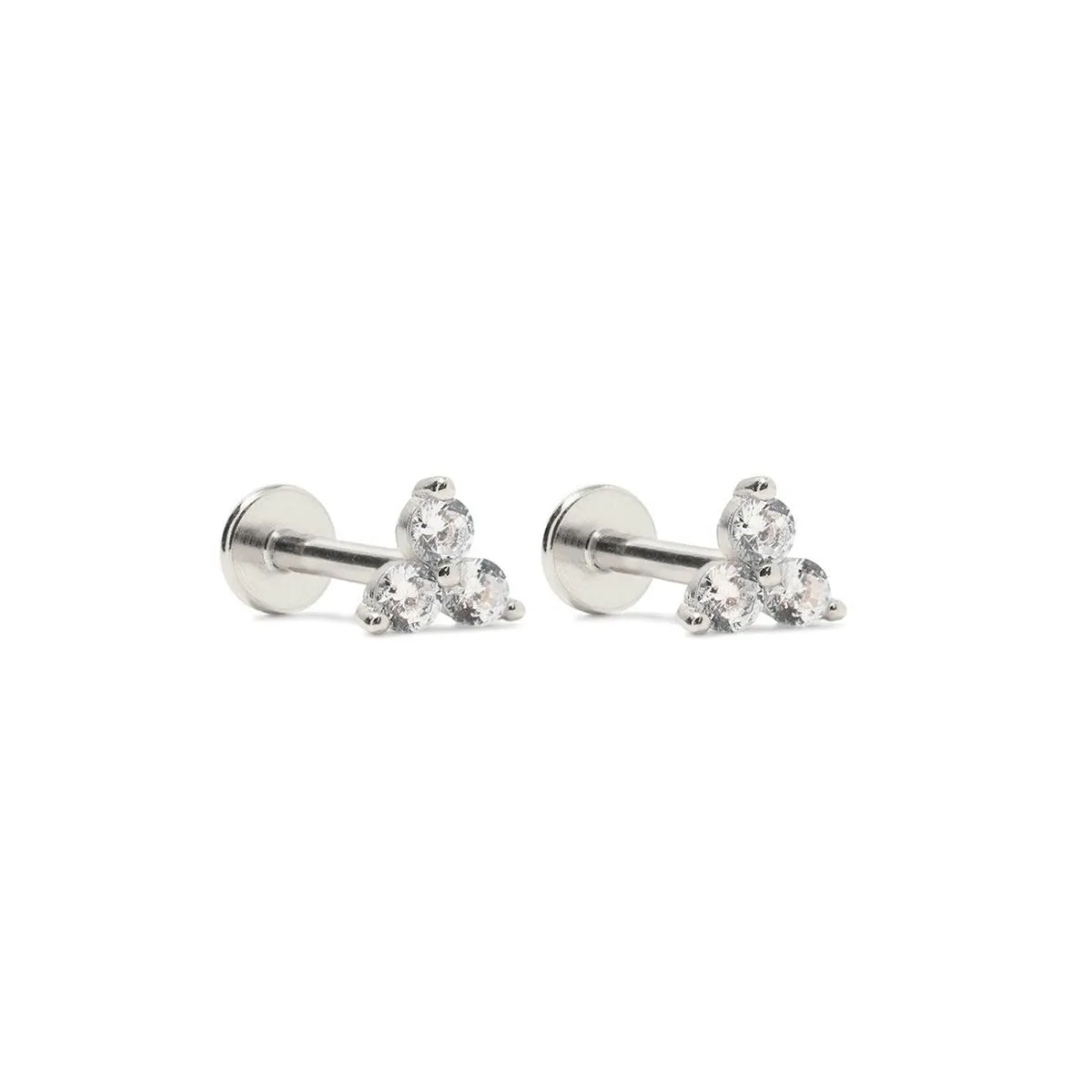 Clover Pav Flat Back Studs