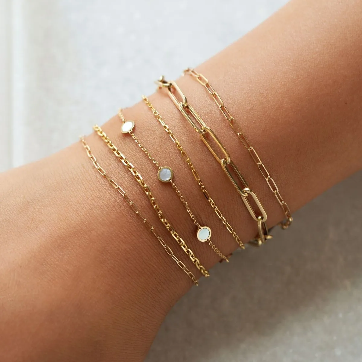 Dainty Long Short Link Bracelet
