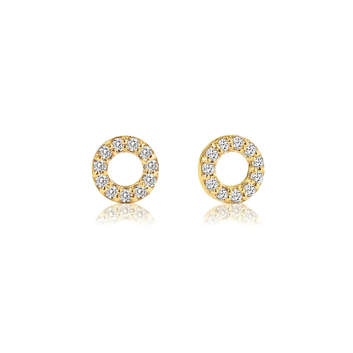 Diamond Circle Studs