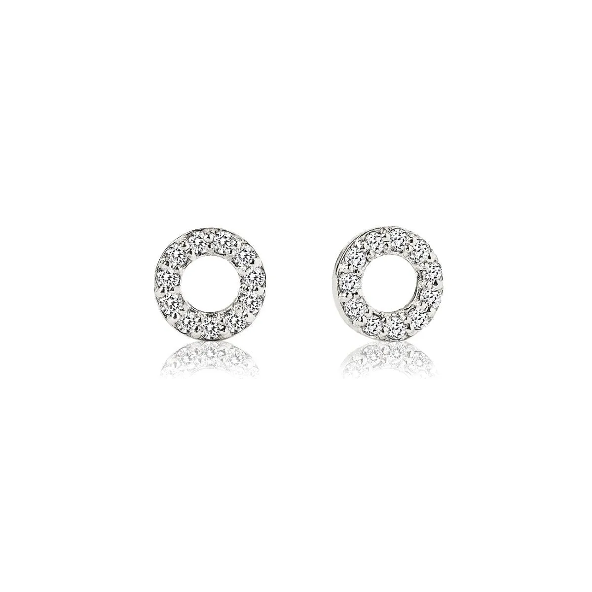 Diamond Circle Studs