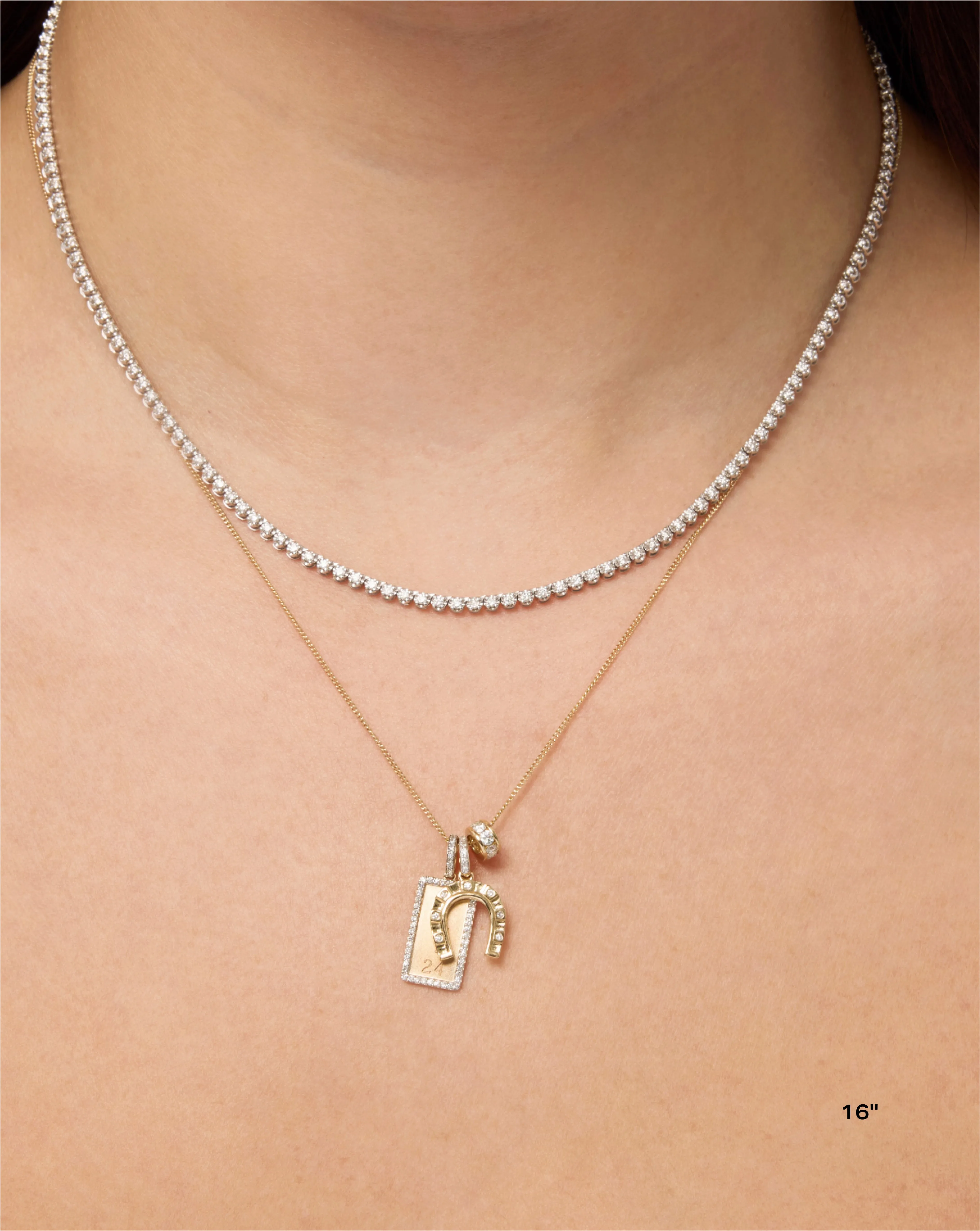 Diamond Cut Curb Chain Necklace