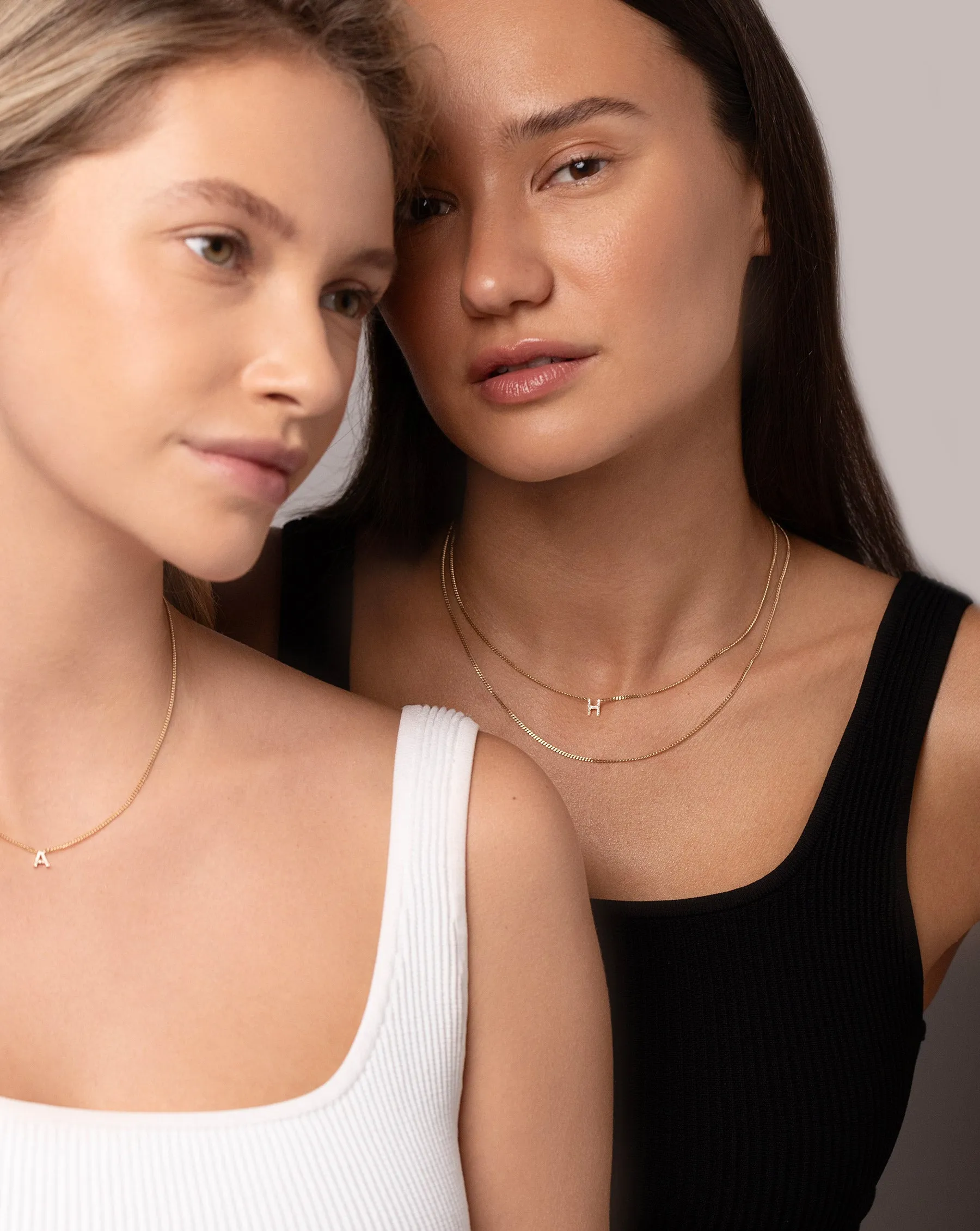 Diamond Initial Necklace