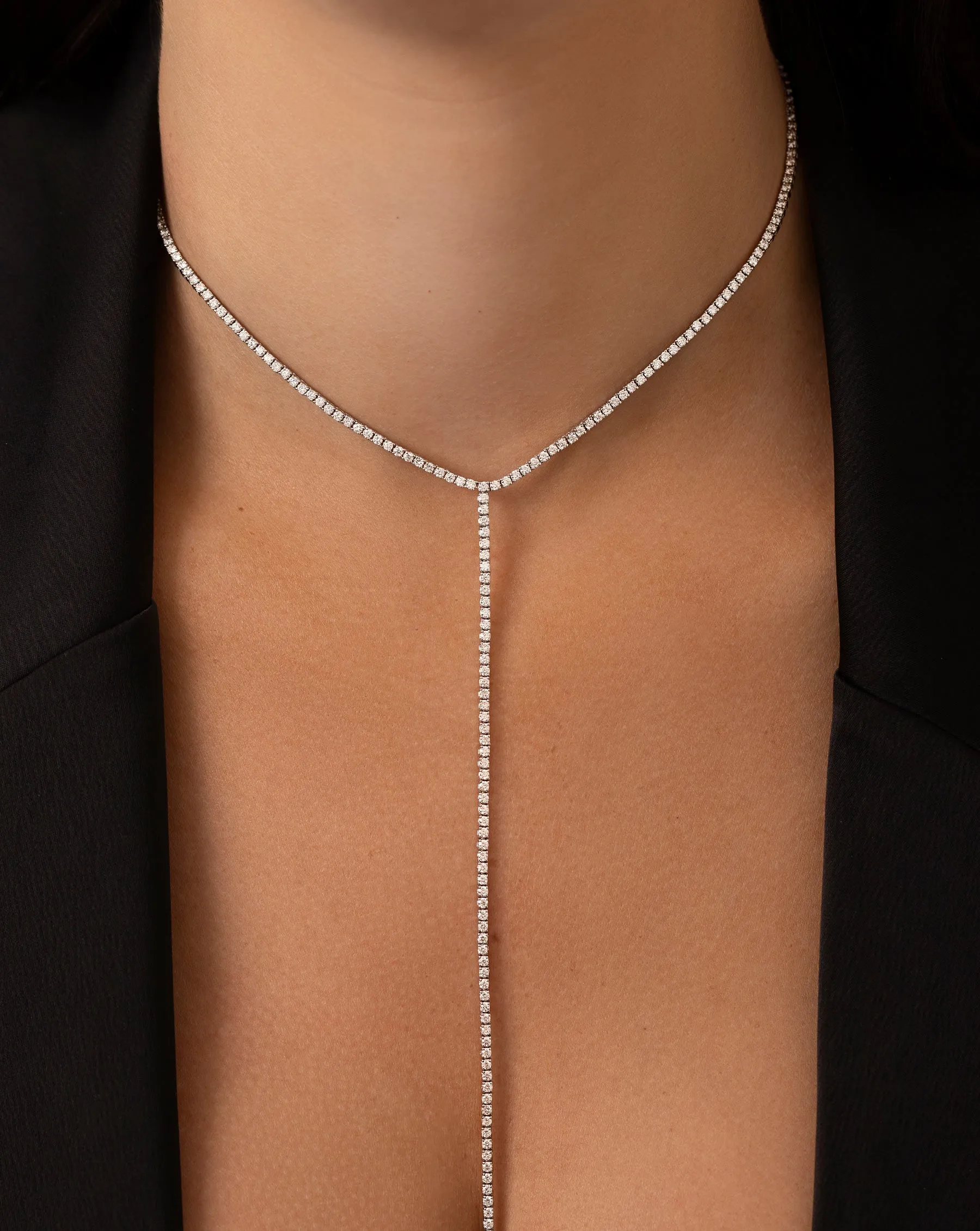 Diamond Lariat Necklace