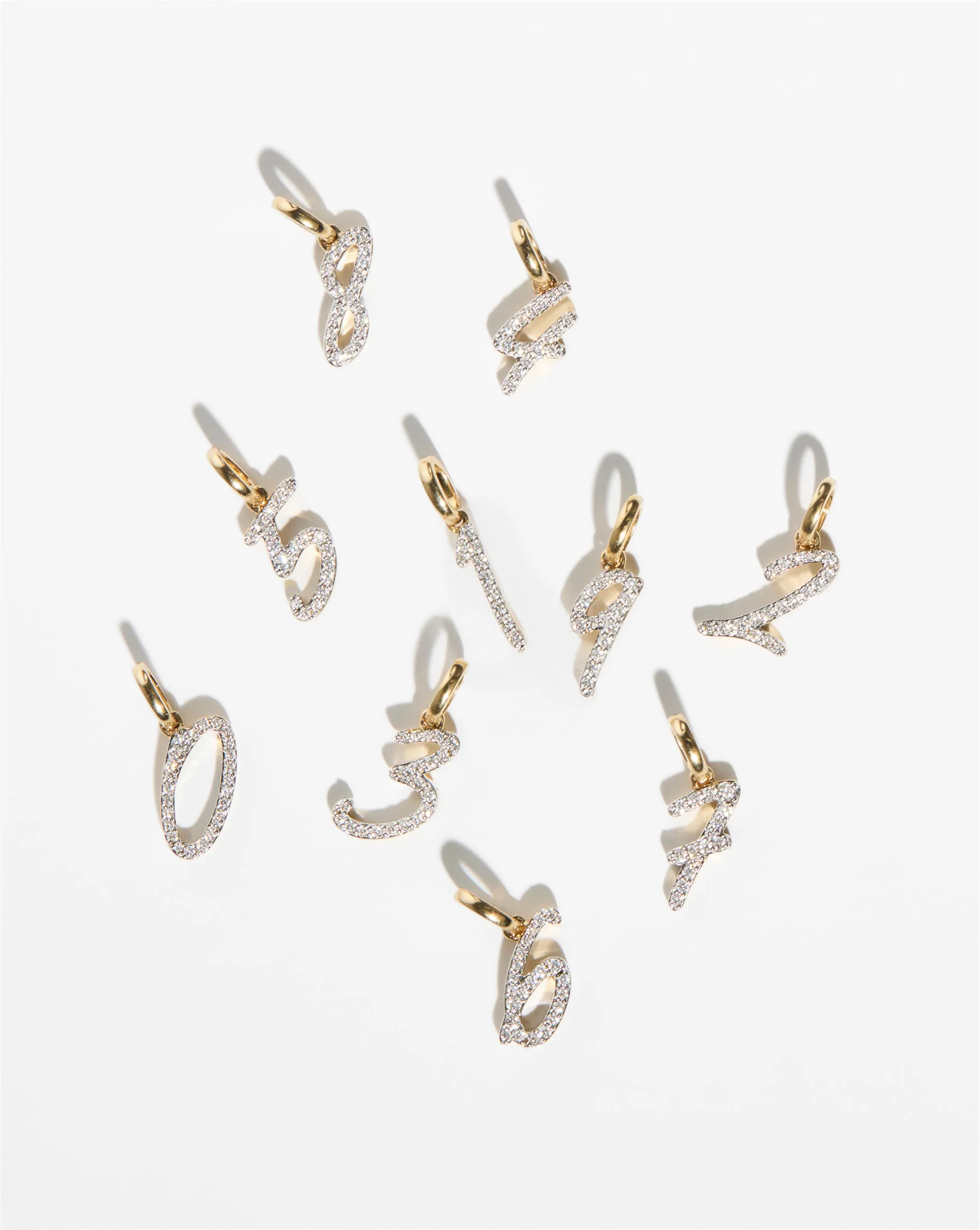 Diamond Number Pendant