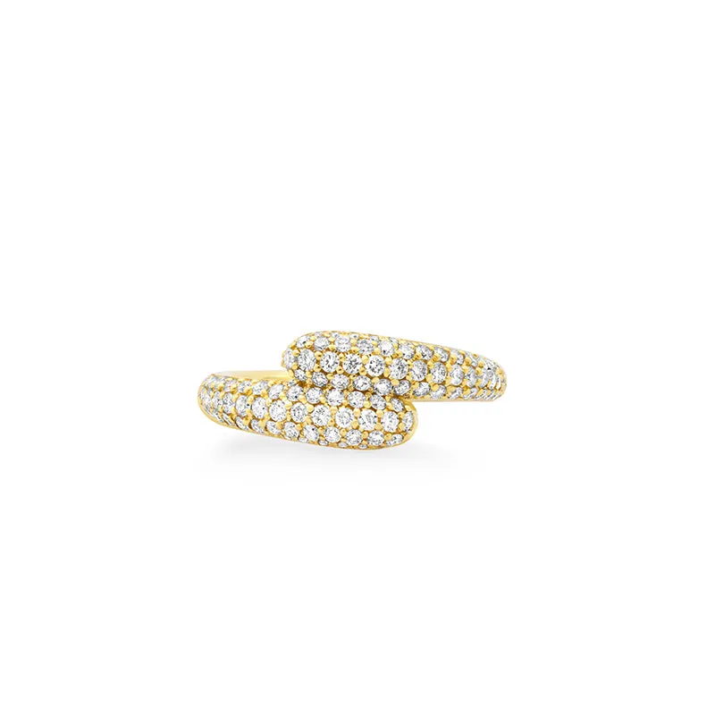 Diamond Small Double Dome Ring