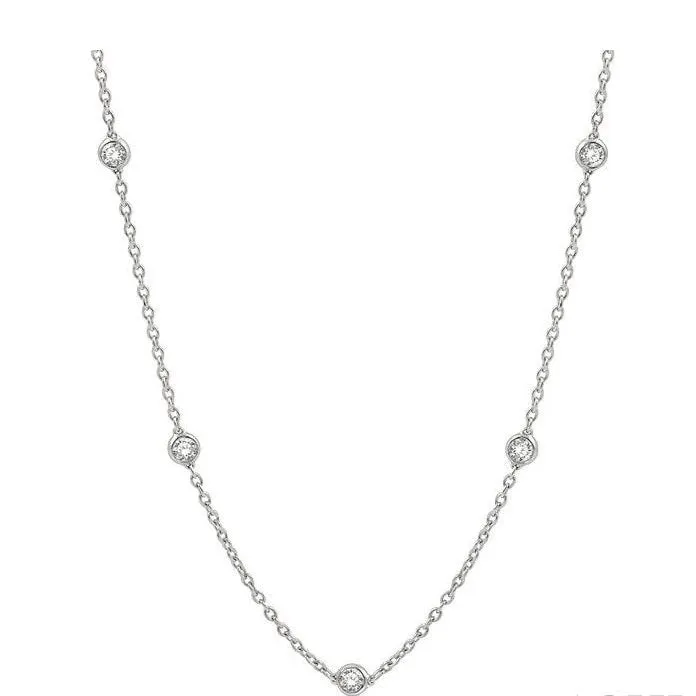 Diamond Station Necklace