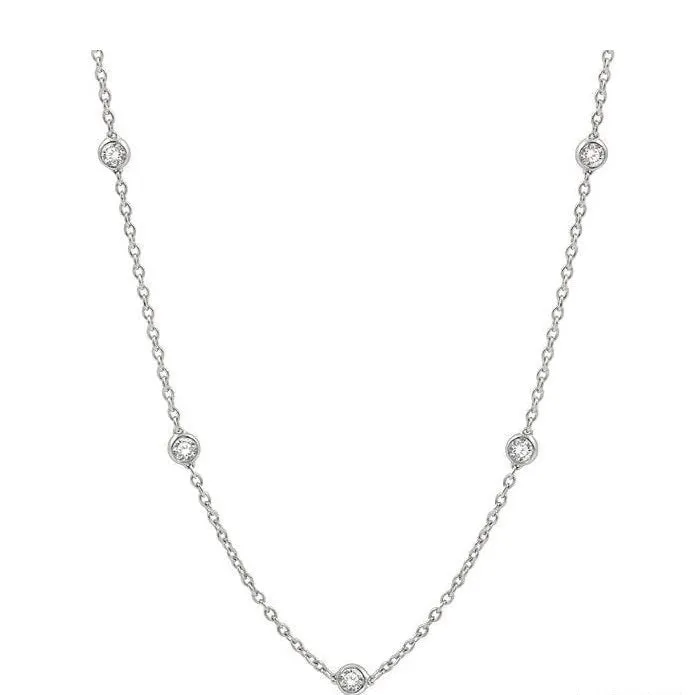 Diamond Station Necklace