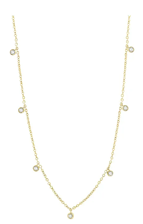 Diamond Station Necklace