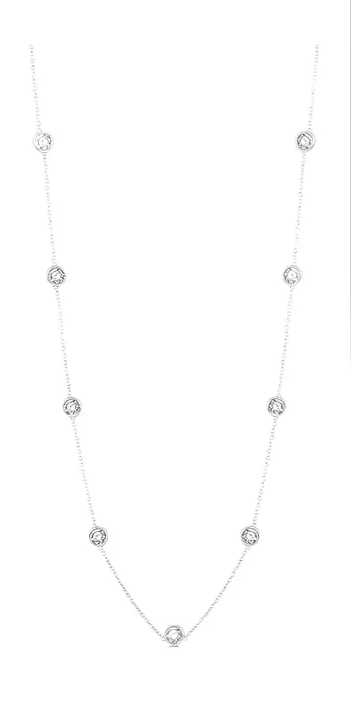 Diamond Station Necklace