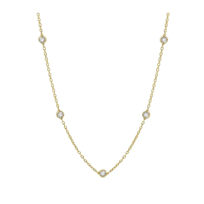 Diamond Station Necklace