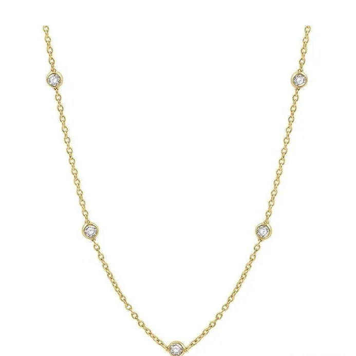 Diamond Station Necklace