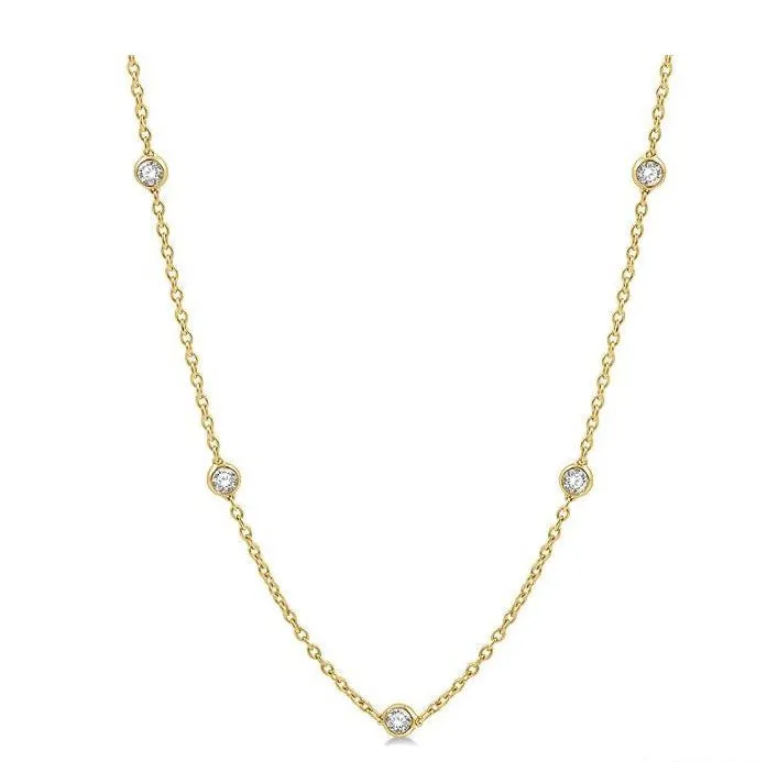 Diamond Station Necklace