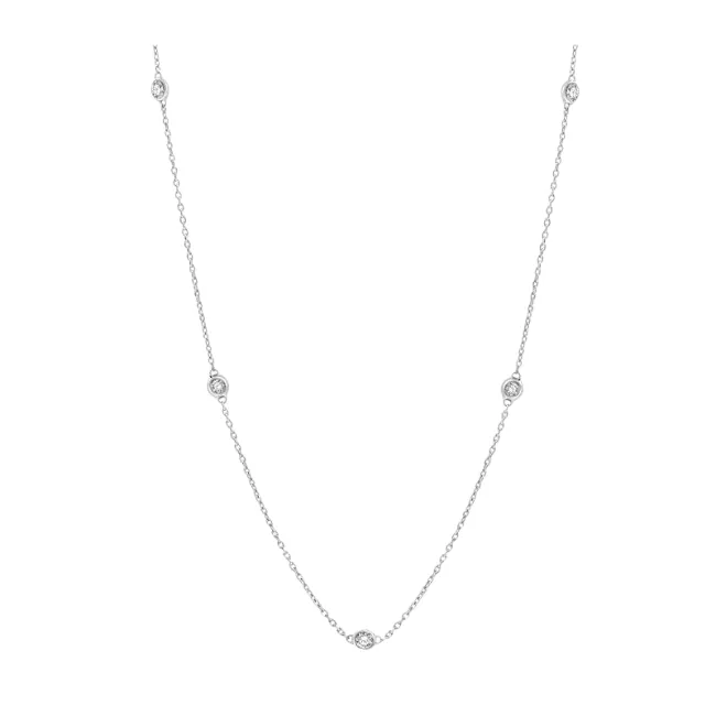 Diamond Station Necklace