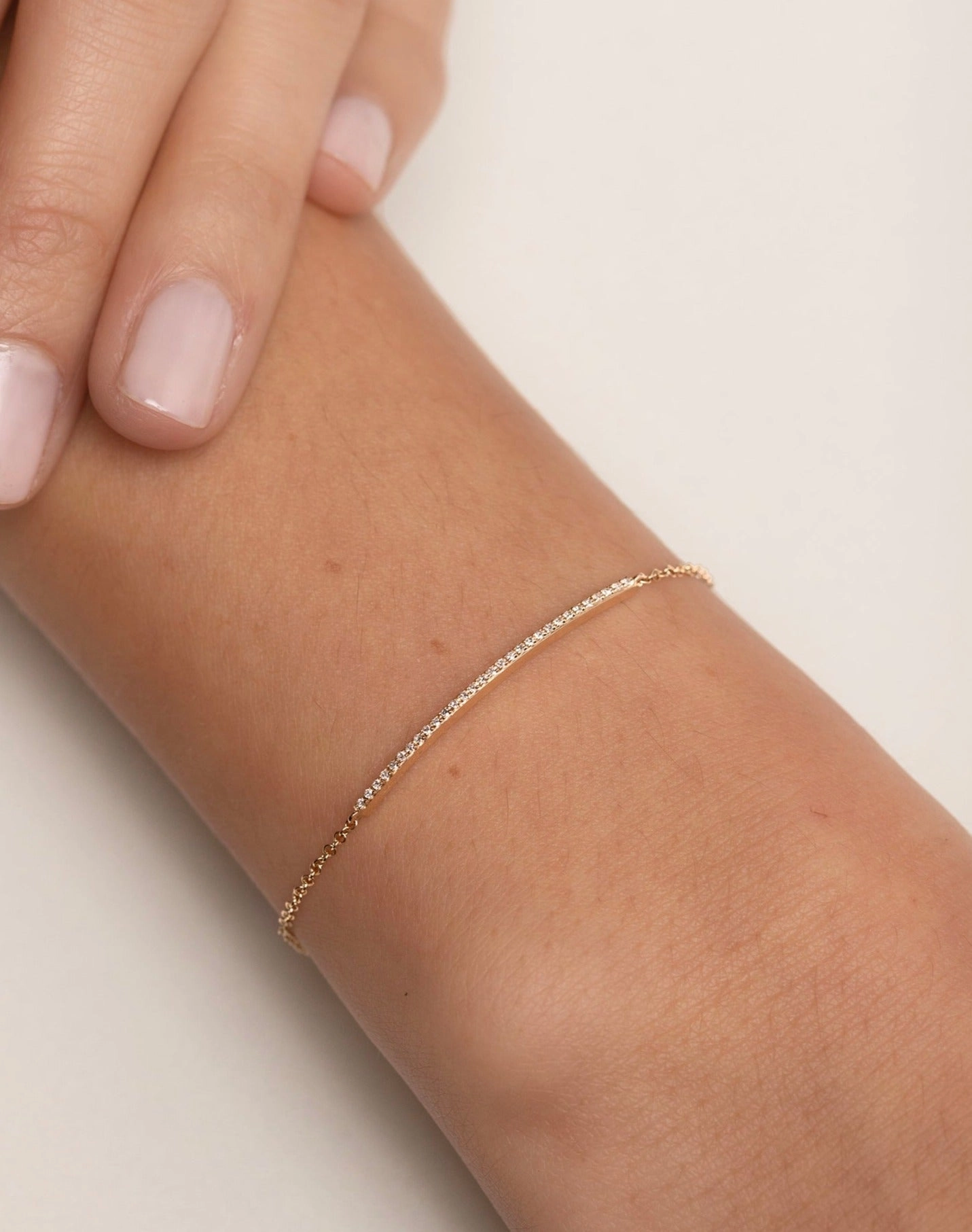Diamond Bar Bracelet
