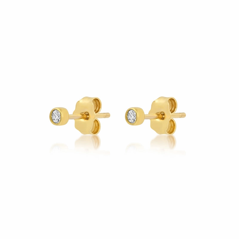 Diamond Bezel Studs