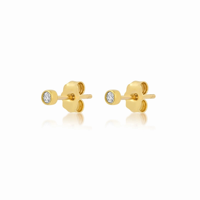 Diamond Bezel Studs