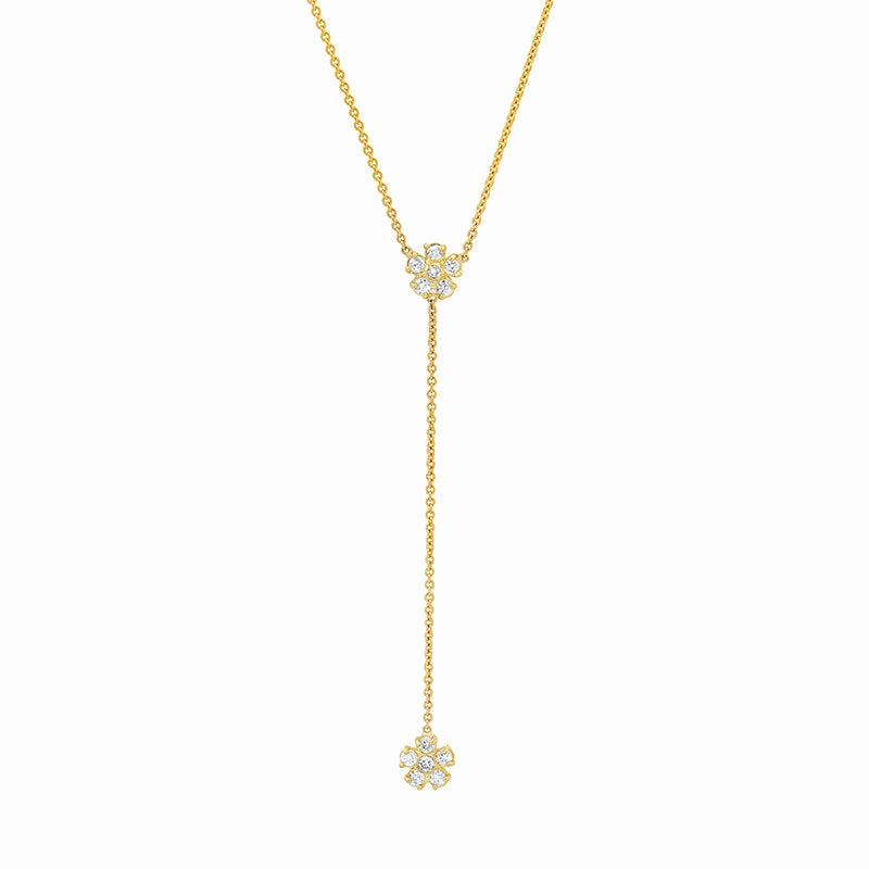 Diamond Flower Lariat