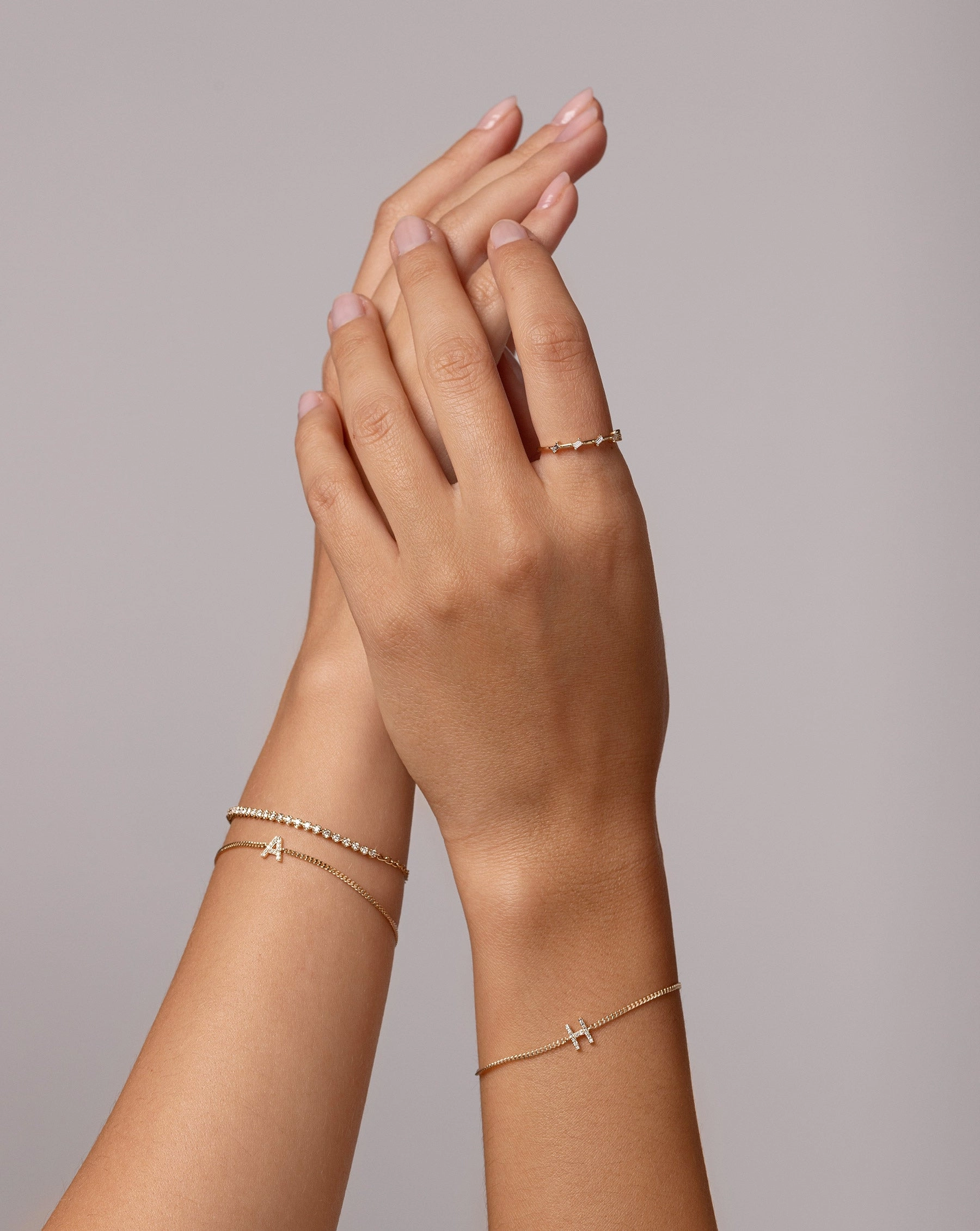 Diamond Initial Bracelet