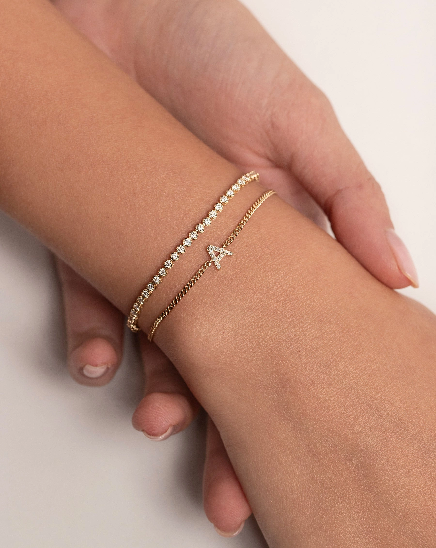 Diamond Initial Bracelet