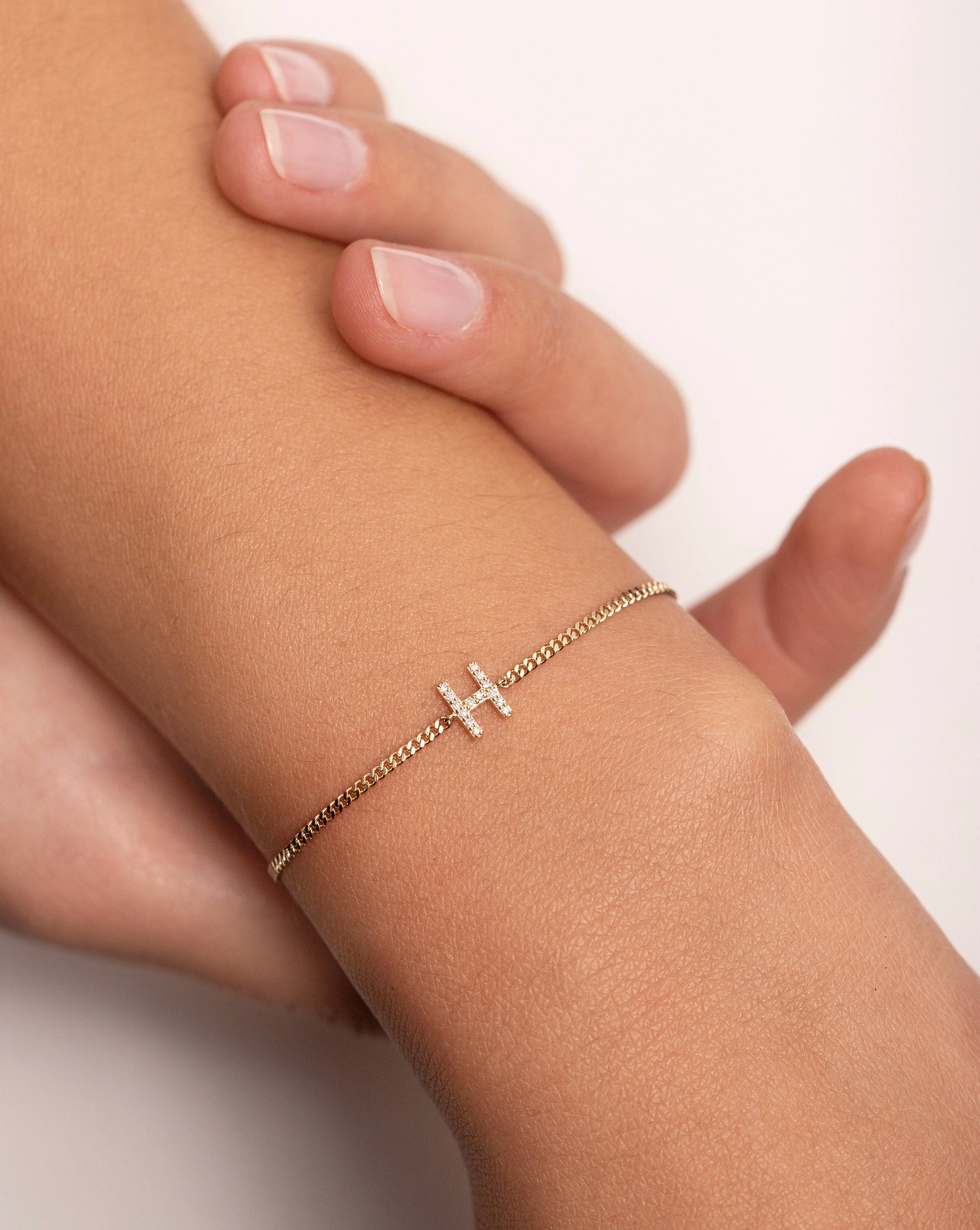 Diamond Initial Bracelet