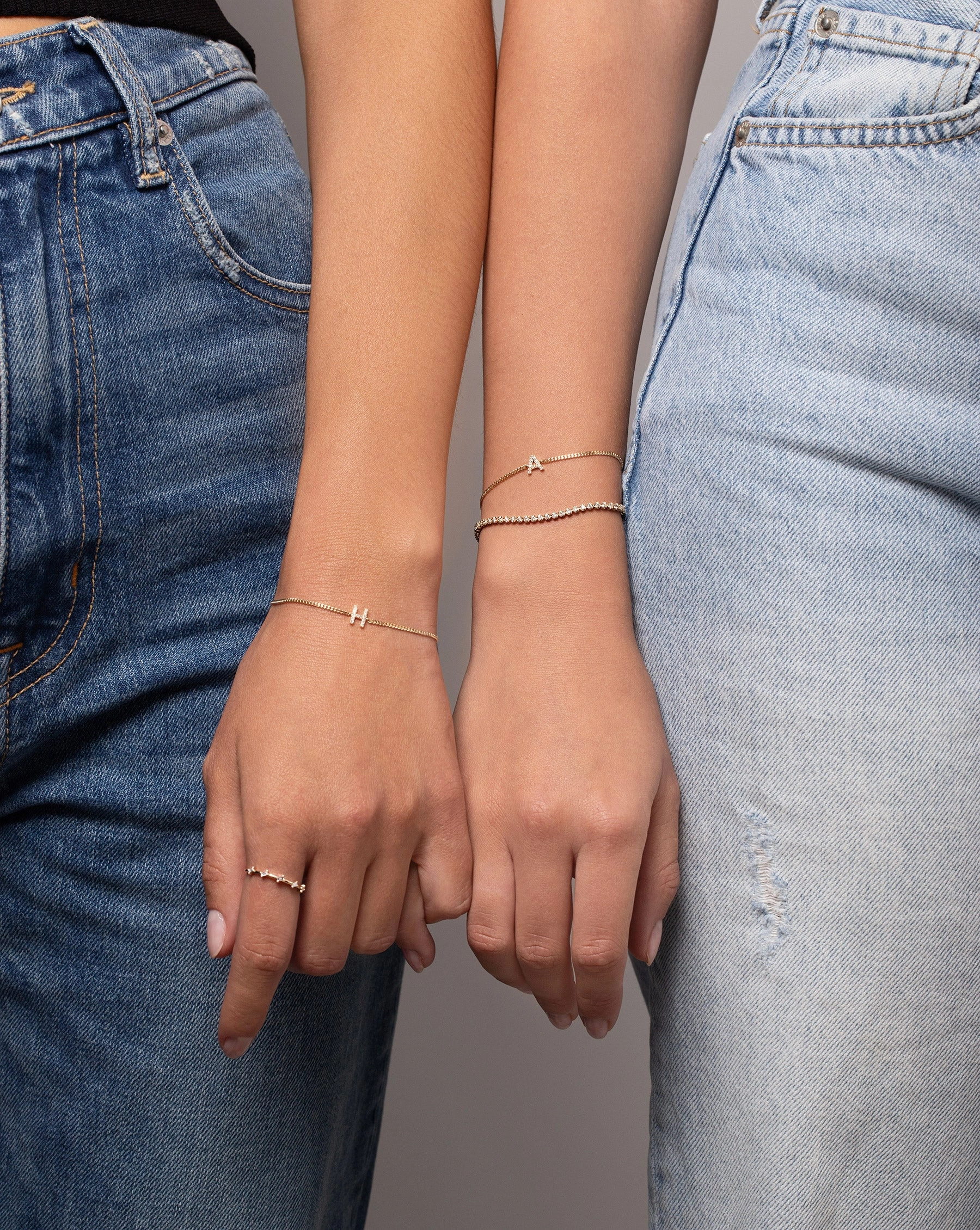 Diamond Initial Bracelet
