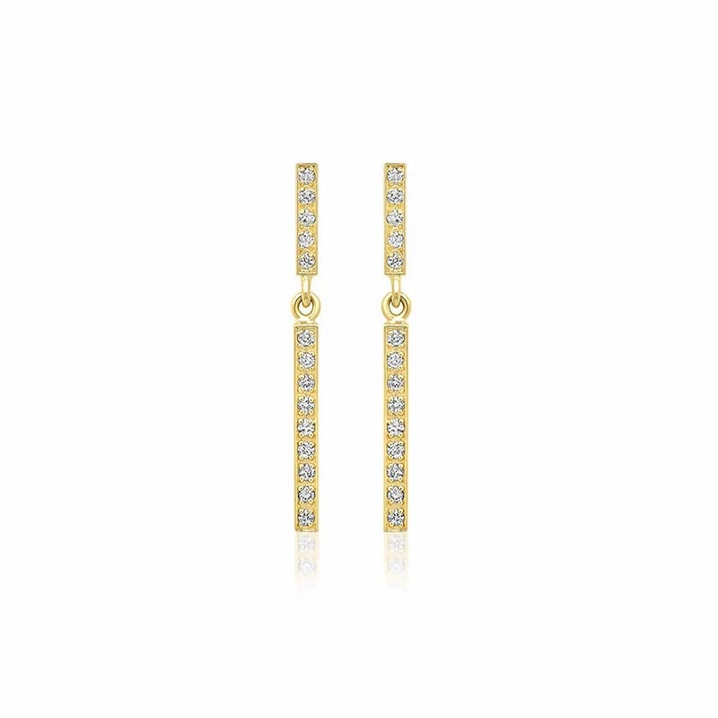 Diamond Short and Diamond Long Bar Studs