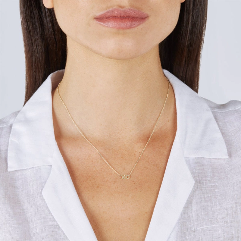 Diamond XO Necklace