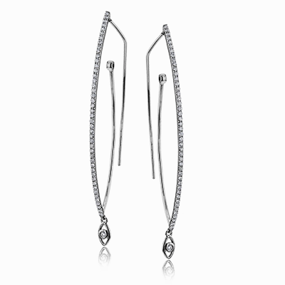 Drop Earrings in 18k Gold with Diamonds LE2214_WHITE_18K_X