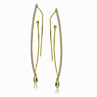 Drop Earrings in 18k Gold with Diamonds LE2214_WHITE_18K_X